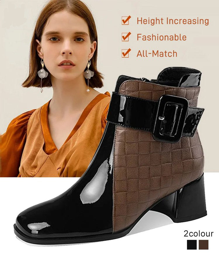 🔥🔥【35-40】✨👢2025 jesień i zima nowe modne wysokiej jakości ręcznie robione damskie skórzane buty