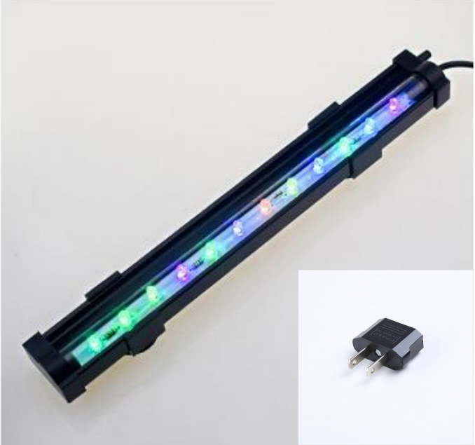 【15/25,5/45,5 cm】Kolorowe oświetlenie LED do akwariów, zmieniające kolor lampki bąbelkowe 3856190