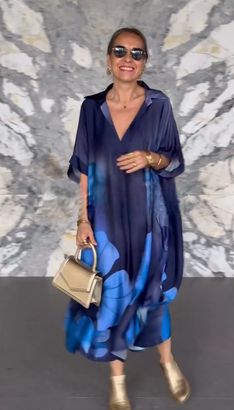 💟【S-5XL】👗💟2024 Wysokiej jakości elegancka, wygodna sukienka z nadrukiem-3894546