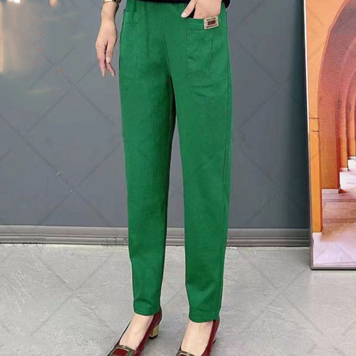 【1 pereche, 1 gratuită】 🔥REDUCERE FONDĂ-50%🔥Pantaloni de damă cu bandă elastică - 3890326
