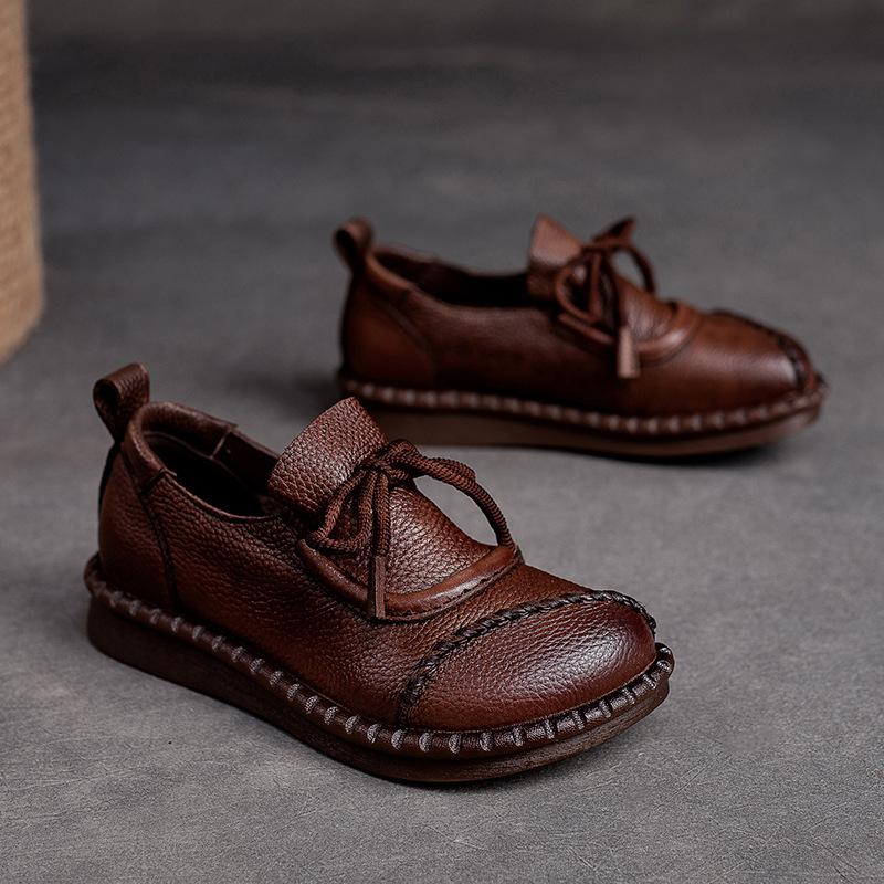 【35-40】Wysokiej jakości ręcznie robione buty z miękkiej skóry