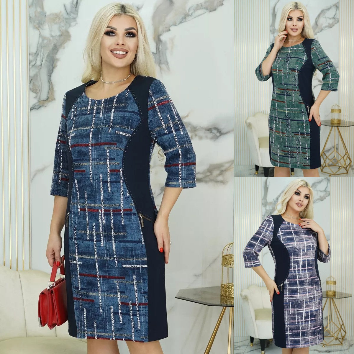 🌞🔥【S-5XL】🤩Nowa elegancka sukienka wysokiej jakości-3897171
