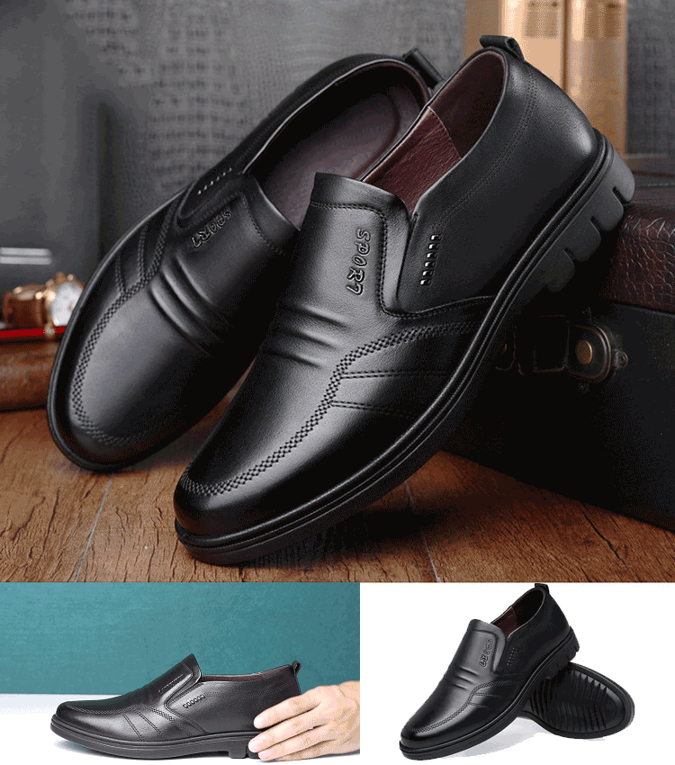 š„Oferta ograniczona czasowoš„ć39-44ćMeskie skorzane buty biznesowe-3889510
