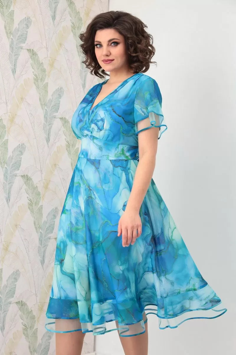 【S-5XL】 2025 Nowa elegancka sukienka z szyfonu 3662182