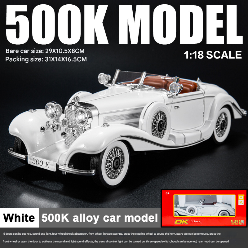 1:28 Mașină clasică din aliaj de epocă 500K Model Machine-3894628