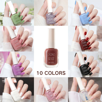 【5/10 kolorów】💅🌈Zmywalny lakier do paznokci, który nie wymaga pieczenia i szybko schnie-3886438