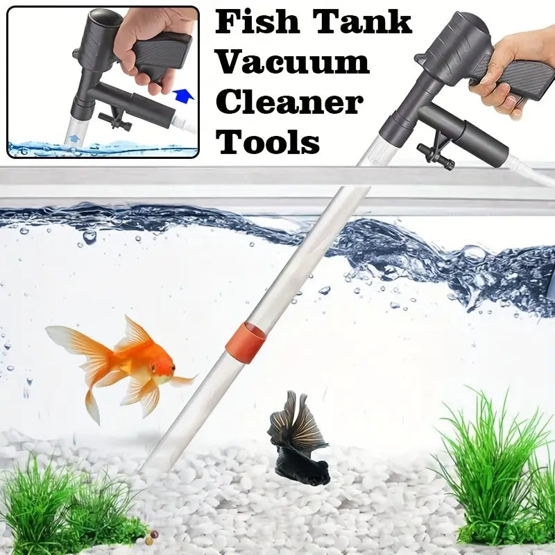 🐟️Scrubber Pneumatyczny Zmieniacz Piasku i Wody - ☘️Narzędzie do czyszczenia i odkurzania akwariów-3868289