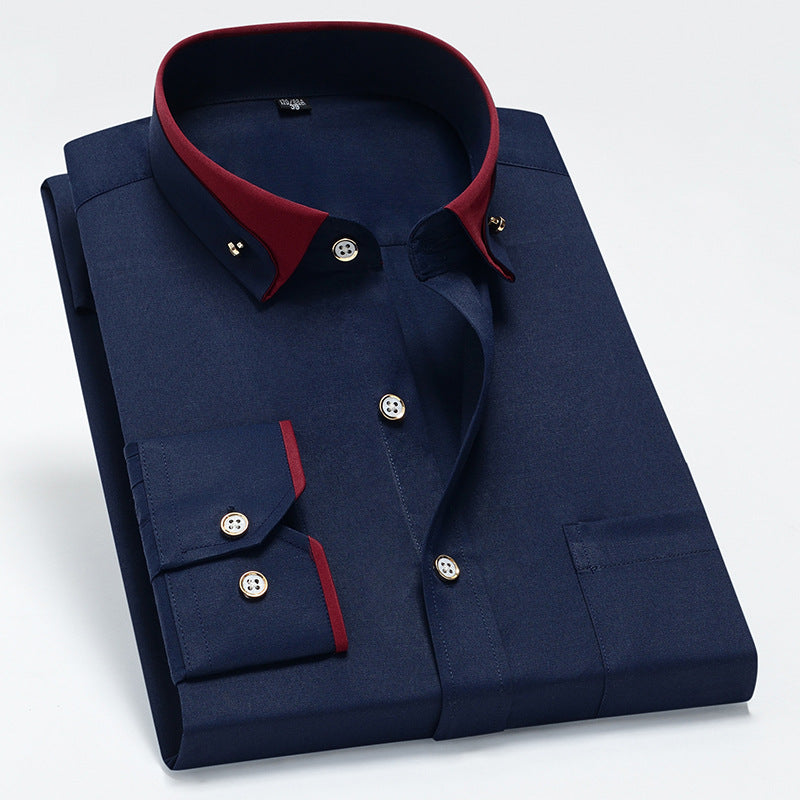 【S-4XL】👕2025 Nowa oddychająca biznesowa koszula męska casual-3881573