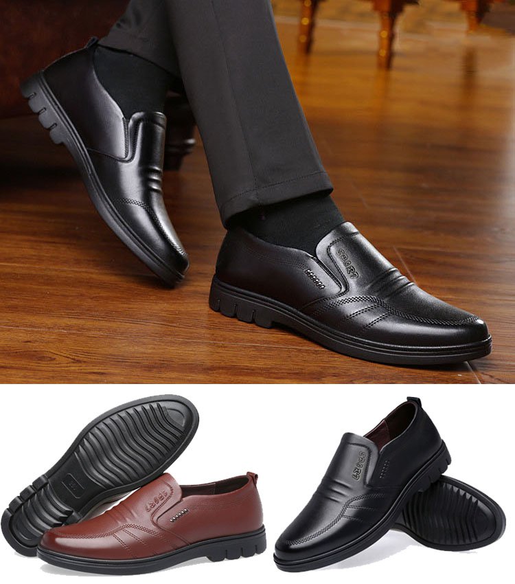 š„Oferta ograniczona czasowoš„ć39-44ćMeskie skorzane buty biznesowe-3889510