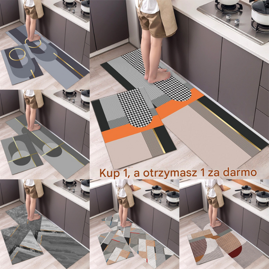🔥Kup jeden, a drugi dostaniesz gratis👉【2/4 sztuki】【40*60+40*120 cm】Powszechnie stosowane w domu🔥Prosta i chłonna podkładka atmosferyczna