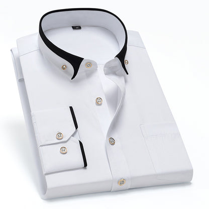 🔥【Rabat ograniczony czasowo】【S-4XL】👕2025 Nowa oddychająca biznesowa koszula męska casual