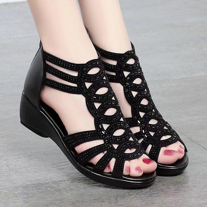 👡【35-40】2025 Nowe sandały damskie zwykły kolor zwykła moda
