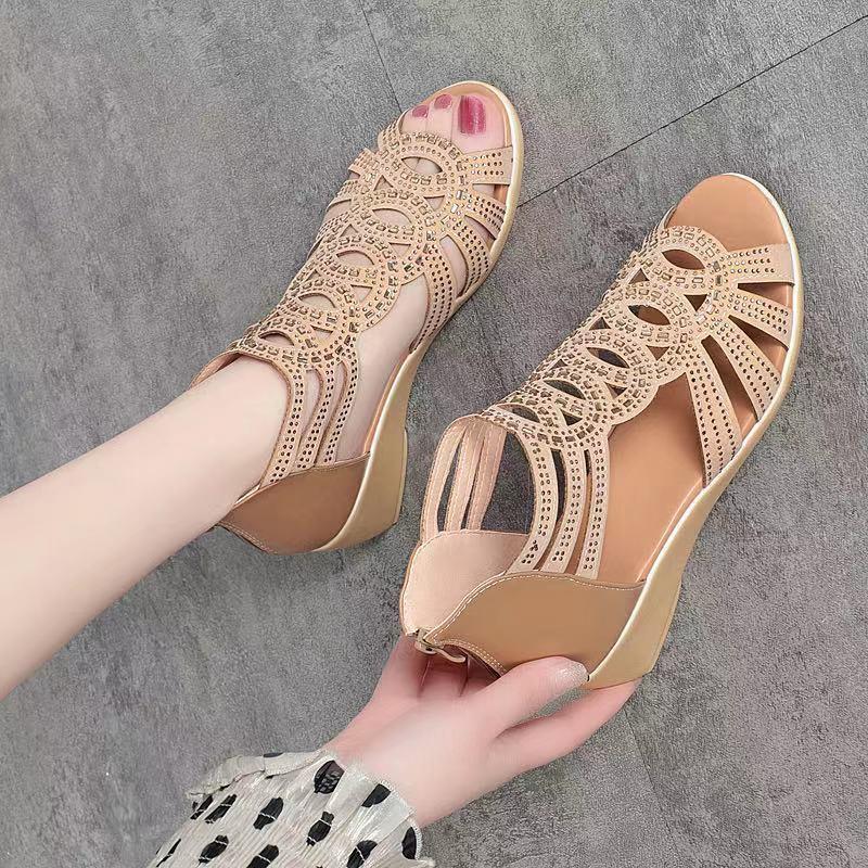 👡【35-40】2025 Nowe sandały damskie zwykły kolor zwykła moda