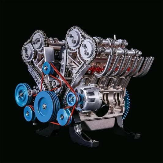 DIY V8 mechaniczny metalowy montaż w całości z metalu Model samochodu 3859319