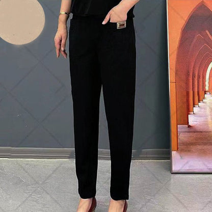 【1 pereche, 1 gratuită】 🔥REDUCERE FONDĂ-50%🔥Pantaloni de damă cu bandă elastică - 3890326 