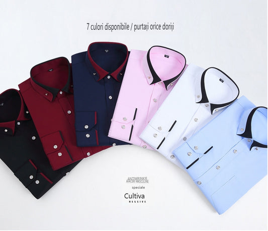 🔥【Rabat ograniczony czasowo】【S-4XL】👕2025 Nowa oddychająca biznesowa koszula męska casual