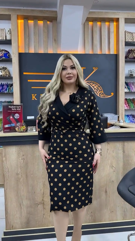 👗【S-5XL】 Sukienka o dopasowanym kroju, elegancka i modna