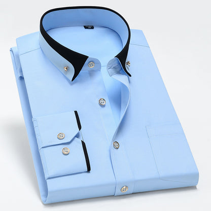 🔥【Rabat ograniczony czasowo】【S-4XL】👕2025 Nowa oddychająca biznesowa koszula męska casual