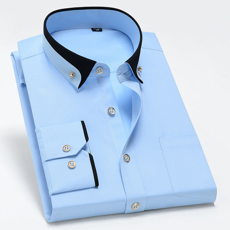 【S-4XL】👕2025 Nowa oddychająca biznesowa koszula męska casual-3881573