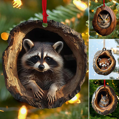 【1 zestaw 10 sztuk】🎄Dekoracja choinkowa ze zwierzętami. małe ozdoby zwierzęce-3886449