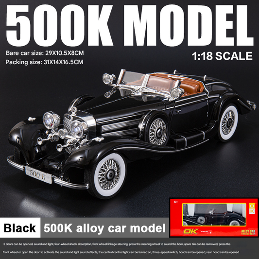 1:28 Mașină clasică din aliaj de epocă 500K Model Machine-3894628 