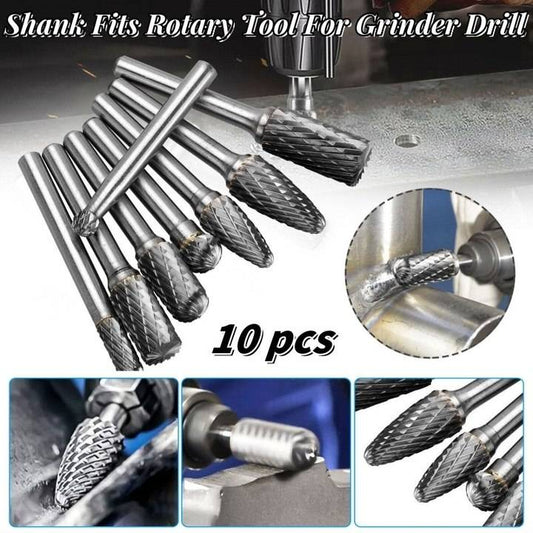 ⚙🔩【10 sztuk】 Zestaw wysokiej jakości noży rotacyjnych z węglika wolframu-3877394