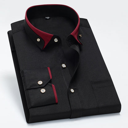 🔥【Rabat ograniczony czasowo】【S-4XL】👕2025 Nowa oddychająca biznesowa koszula męska casual